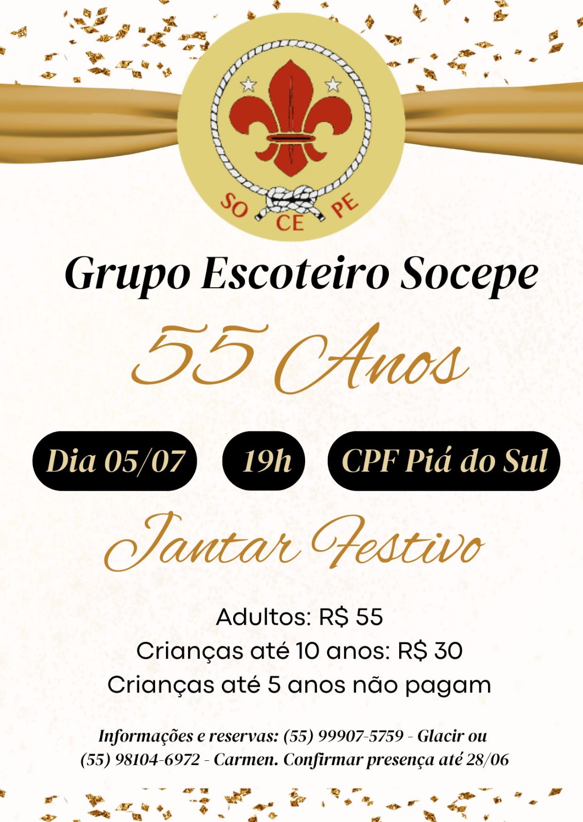 Jantar Festivo - 55 Anos